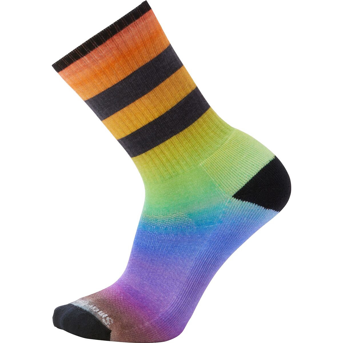 Smartwool Athletic Pride Rainbow Print Crew Sock