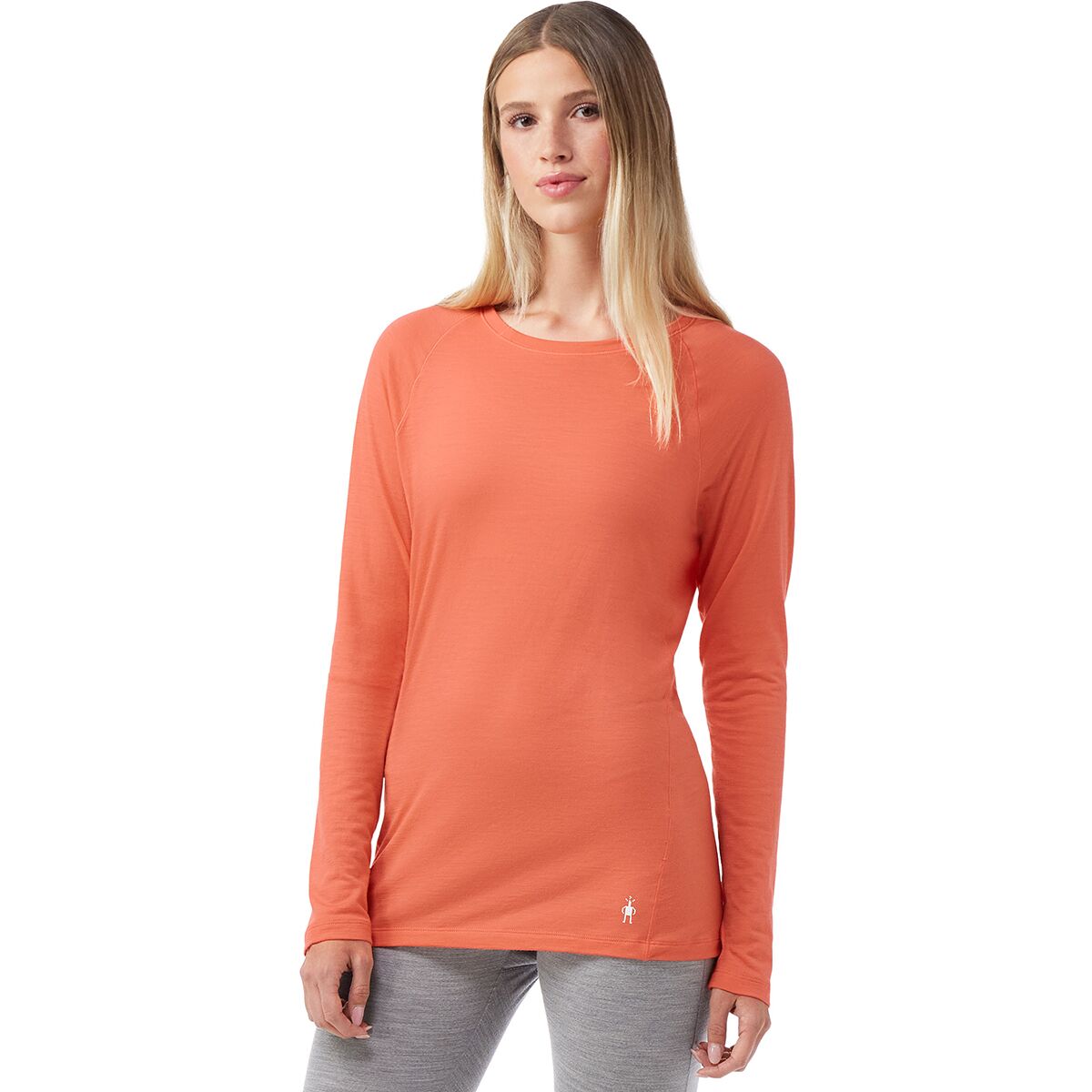 Image of Smartwool Classic All-Season Merino Base Layer Long-Sleeve - Women's Coral Reef, XL