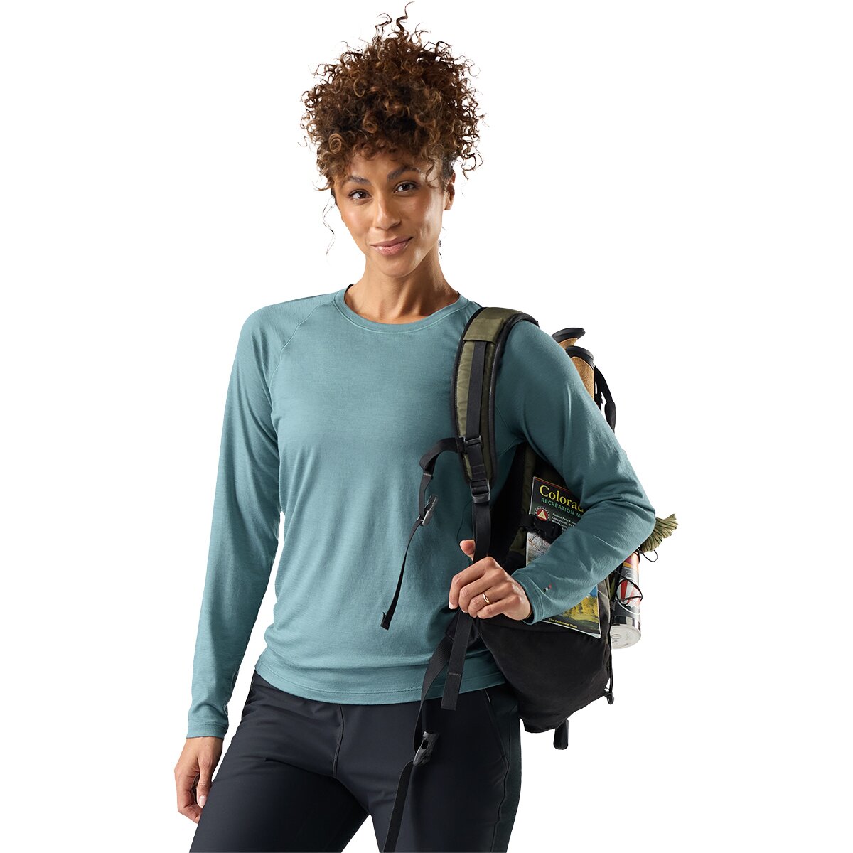 Image of Smartwool Classic All-Season Merino Base Layer Long-Sleeve - Women's Dusty Teal, XL