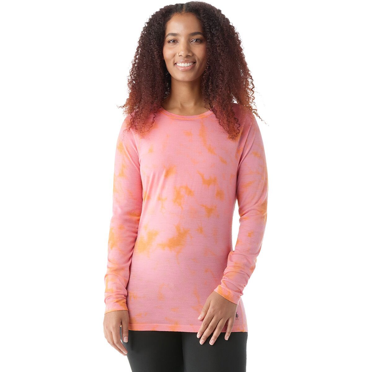 Smartwool Classic All-Season Merino Base Layer Long-Sleeve - Women's Guava Orange Wash, XL