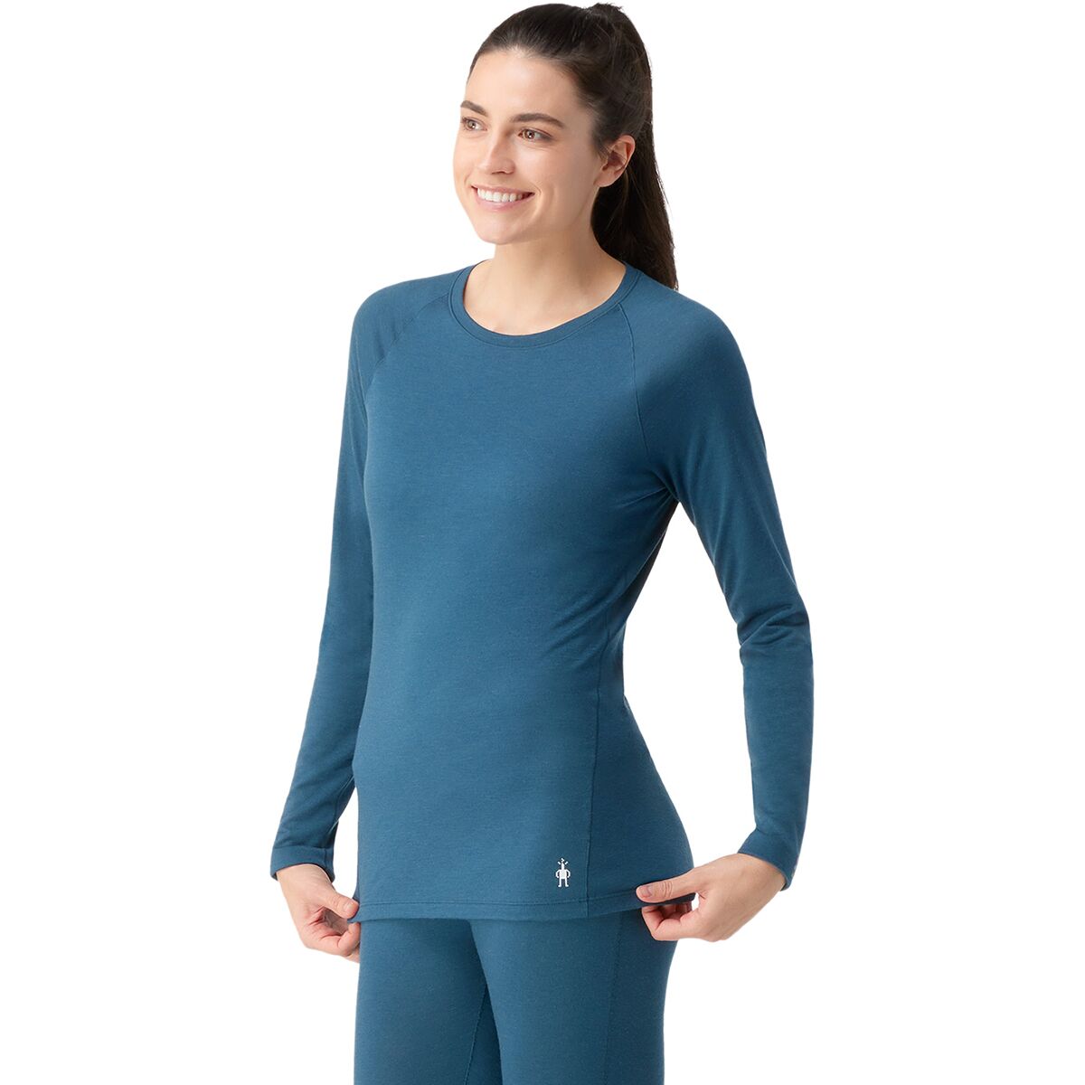 Image of Smartwool Classic All-Season Merino Base Layer Long-Sleeve - Women's Twilight Blue, S