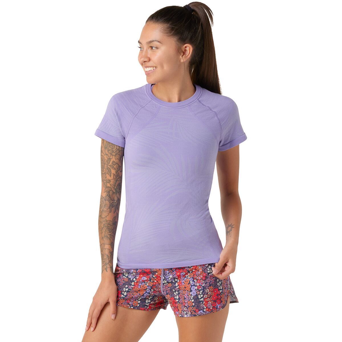 Smartwool Intraknit Active Short-Sleeve - Women's Ultra Violet, L