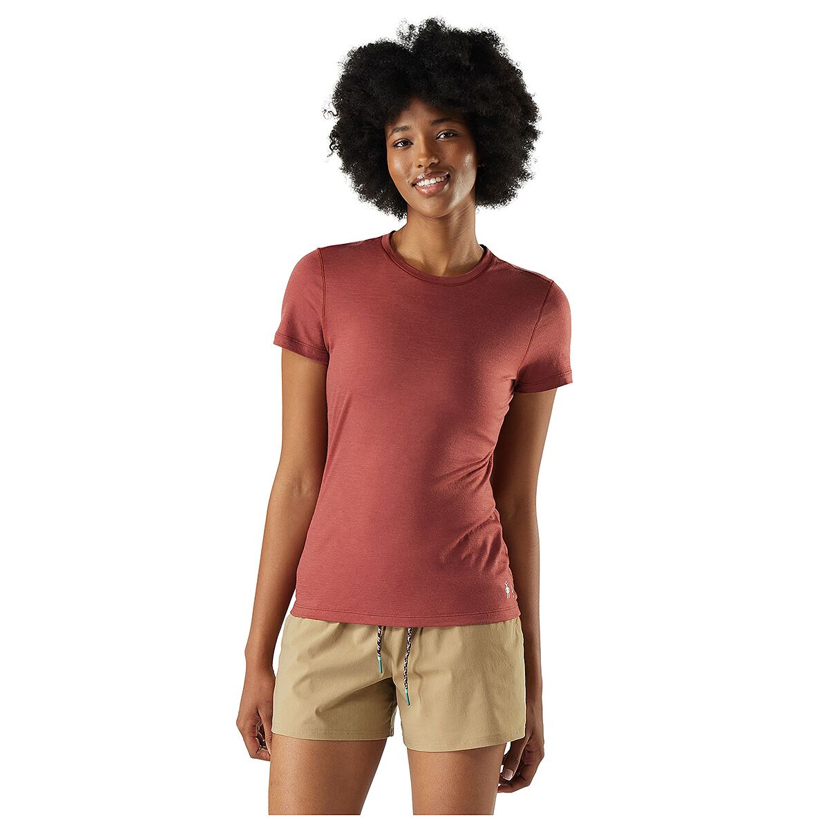 Image of Smartwool Merino Short-Sleeve T-Shirt - Women's Burnt Sienna, M