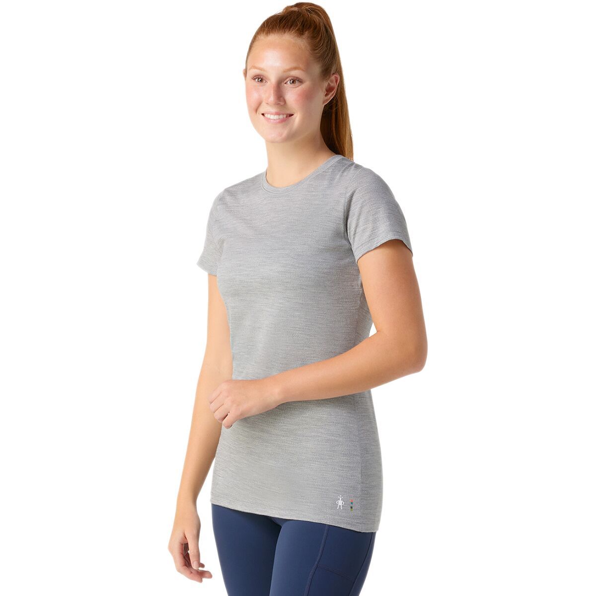 Smartwool Merino Short-Sleeve T-Shirt - Women's Light Gray Heather, XL