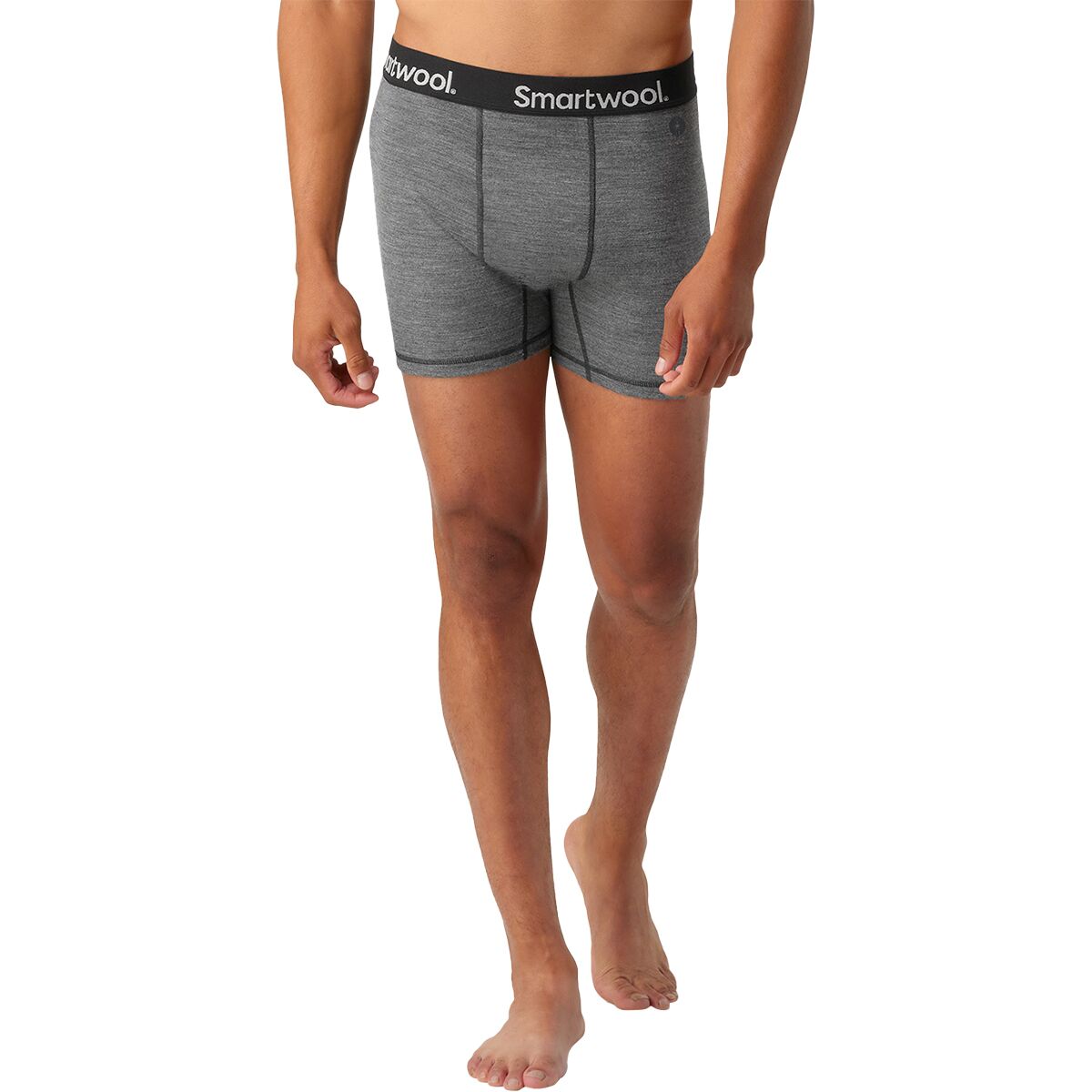 Image of Smartwool Boxer Brief - Men's Medium Gray Heather, M