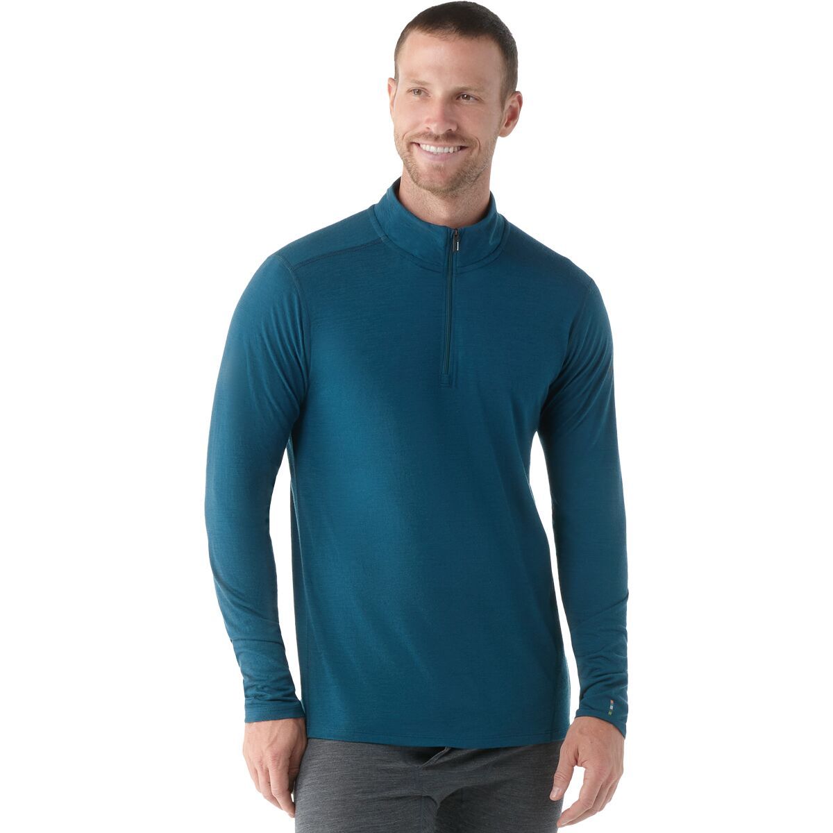 Smartwool Classic All-Season Merino 1/4-Zip Base Layer - Men's Twilight Blue, L