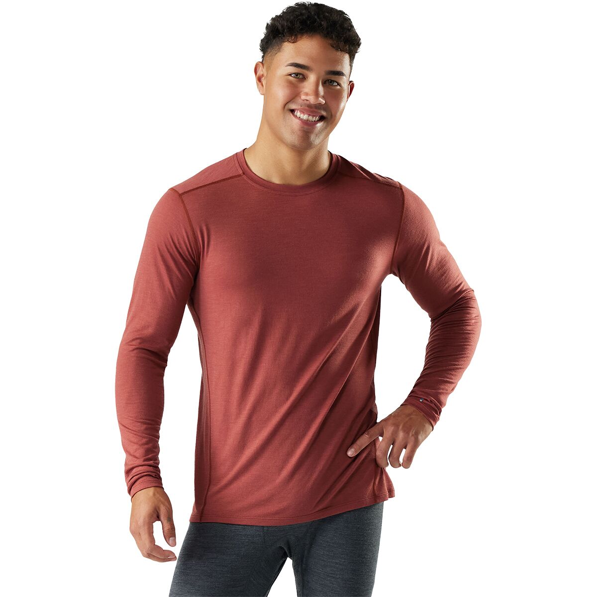 Image of Smartwool Classic All-Season Merino Base Layer - Men's Burnt Sienna, L