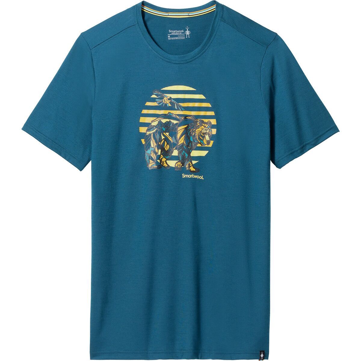 Image of Smartwool Companion Trek Graphic Short-Sleeve T-Shirt - Men's Twilight Blue, XXS