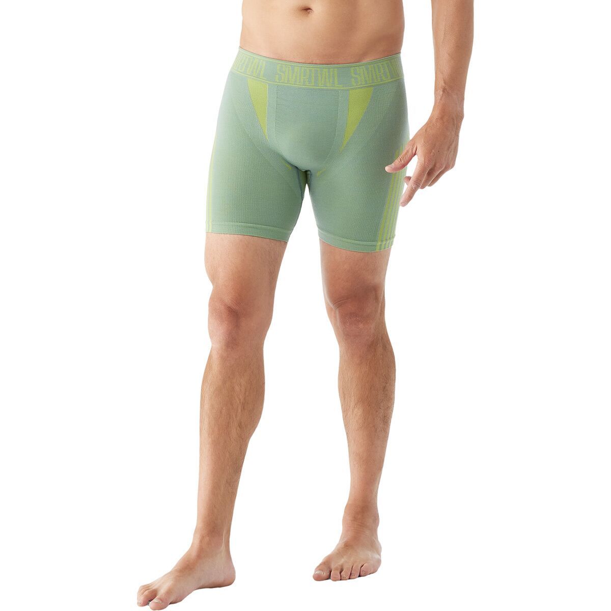 Smartwool Intraknit 6in Boxer Brief - Men's Lead/Limeade, XXL