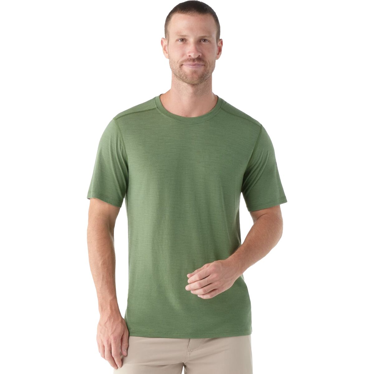Image of Smartwool Merino Short-Sleeve T-Shirt - Men's Fern Green, L