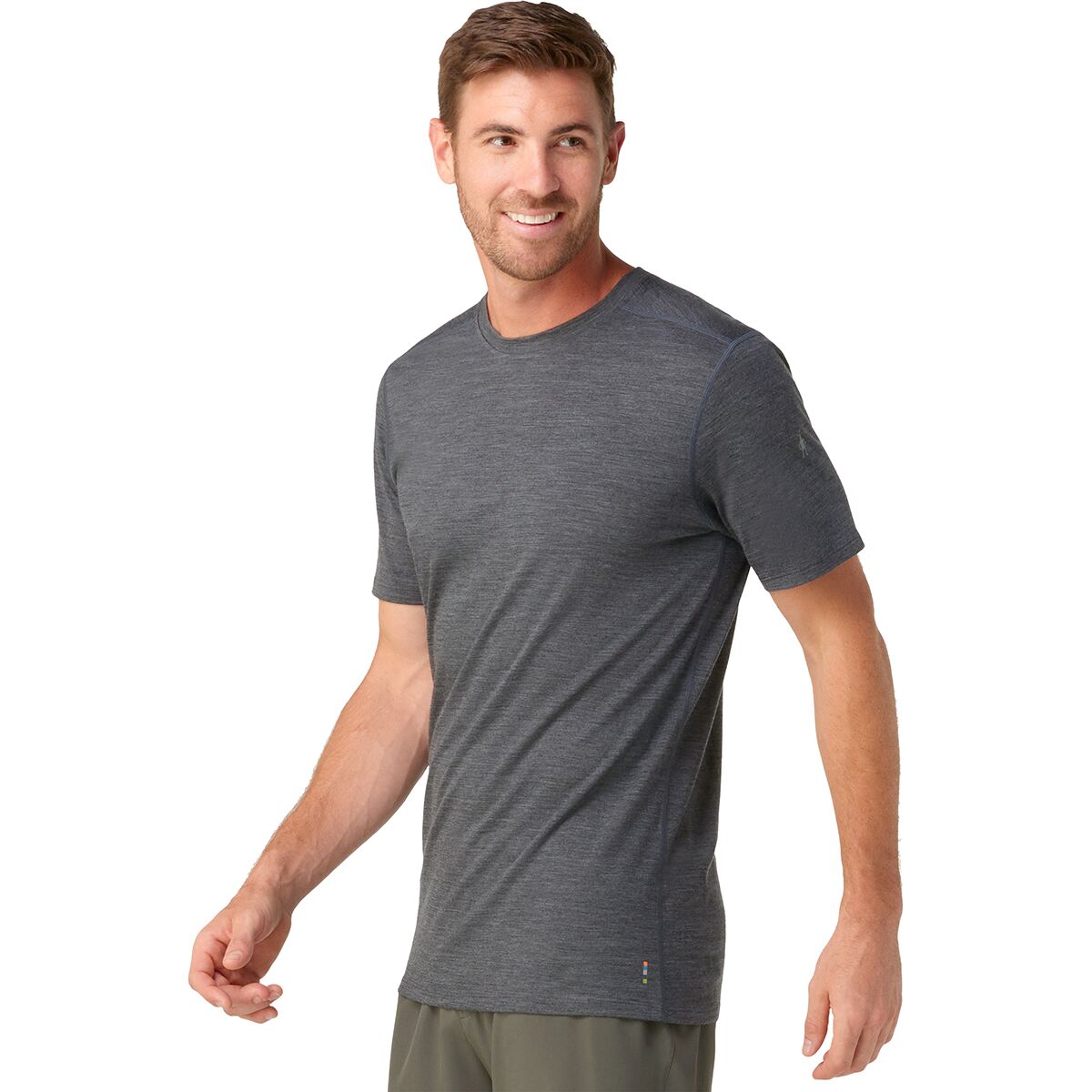 Image of Smartwool Merino Short-Sleeve T-Shirt - Men's Iron Heather, S