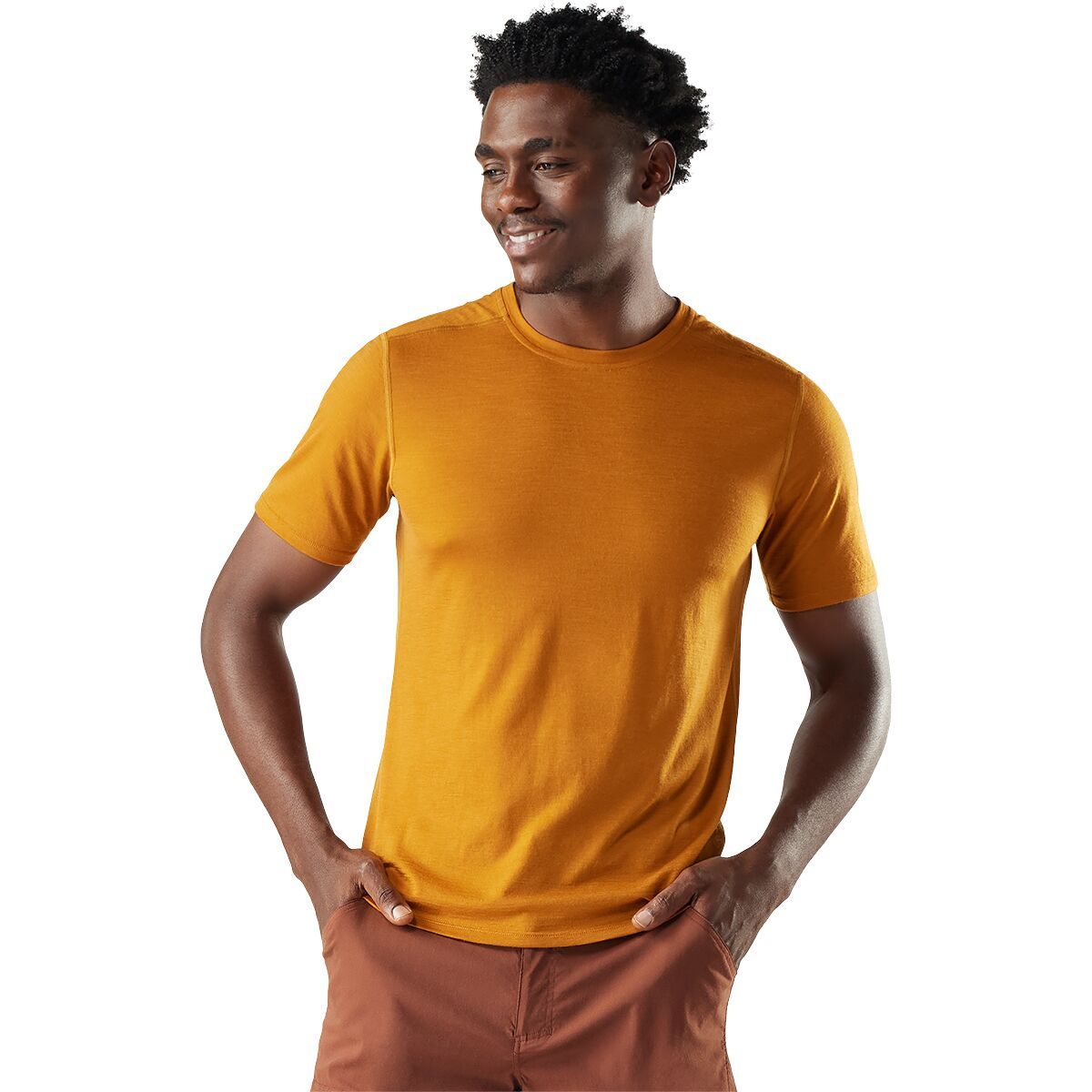 Image of Smartwool Merino Short-Sleeve T-Shirt - Men's Squash, L