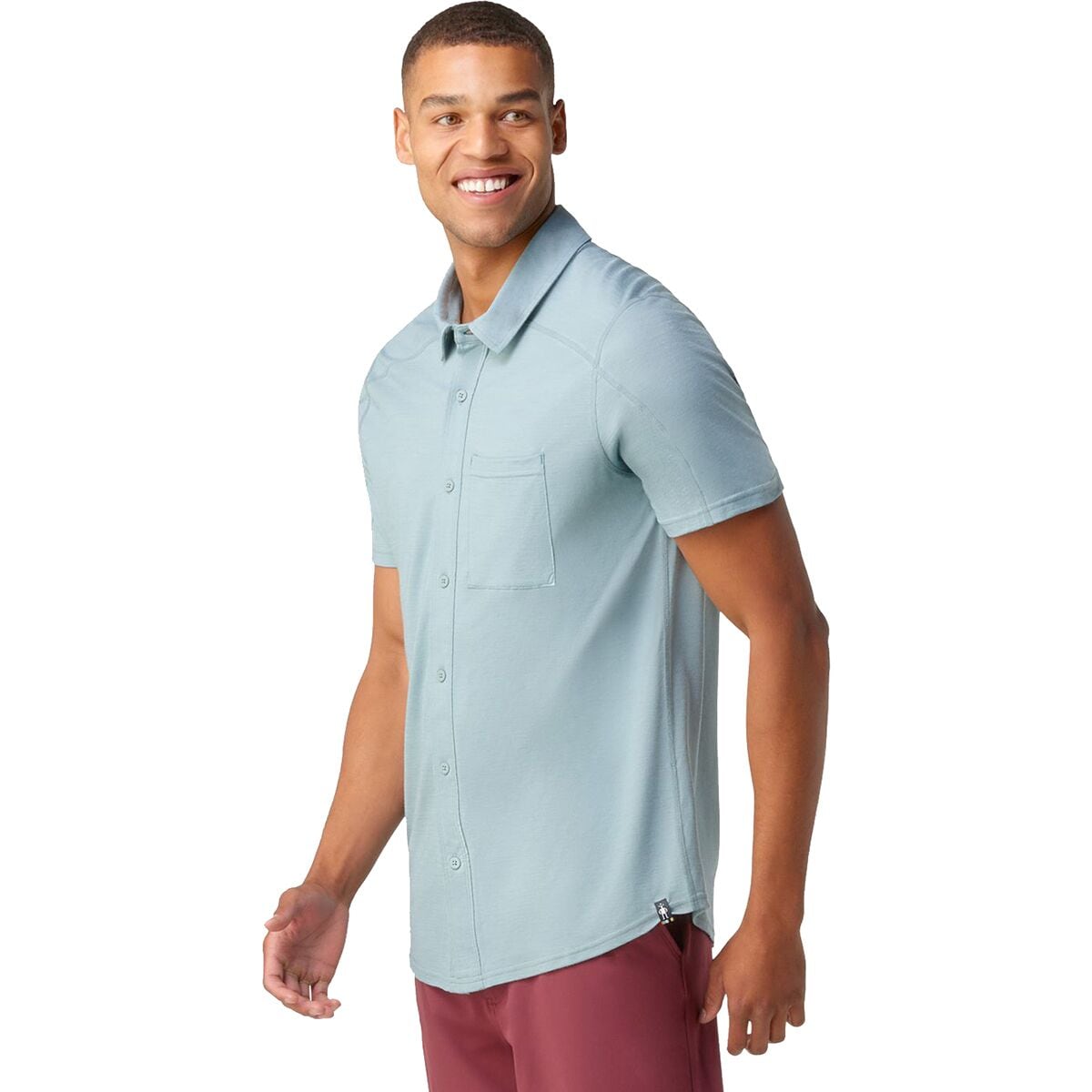 Short-Sleeve Button Down Shirt - Men