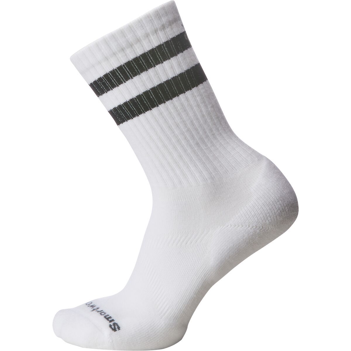 Smartwool Athletic Stripe Crew Sock White, M
