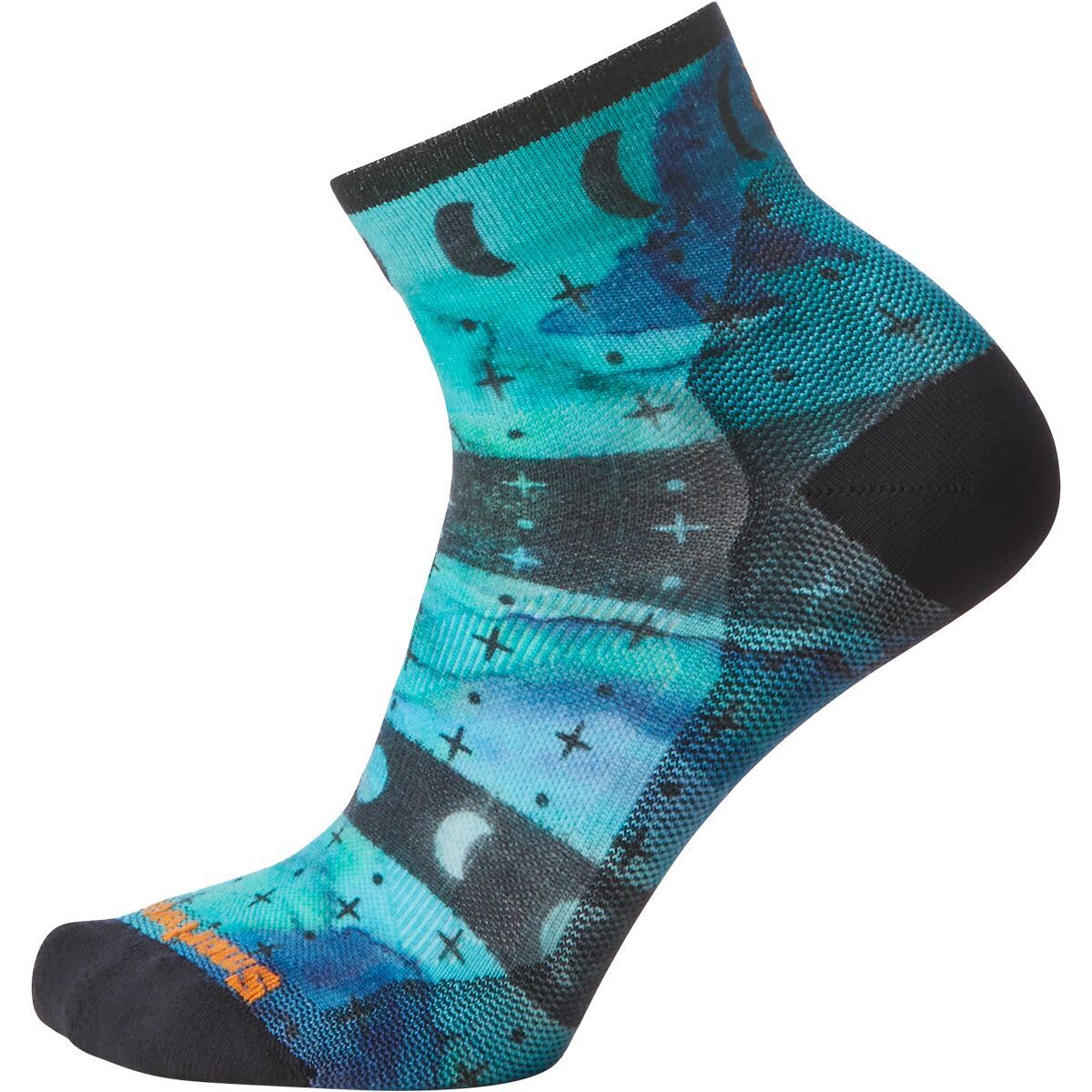 Smartwool Bike Zero Cushion Celestial Print Ankle Socks - Women's Capri, L