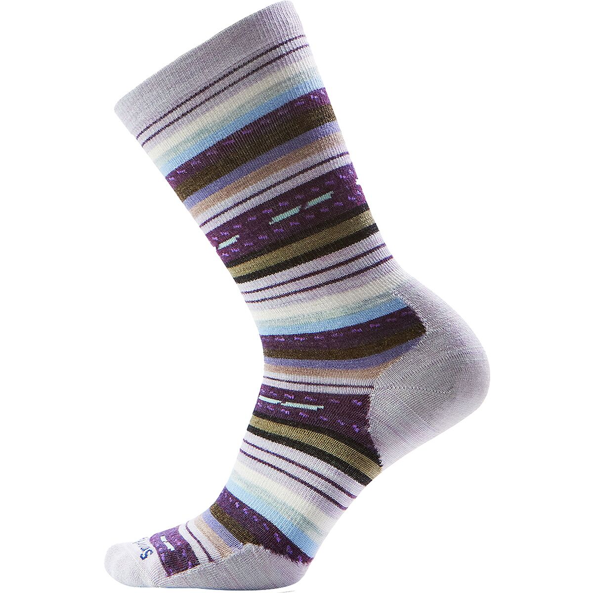 Image of Smartwool Everyday Margarita Crew Sock Purple Eclipse, S