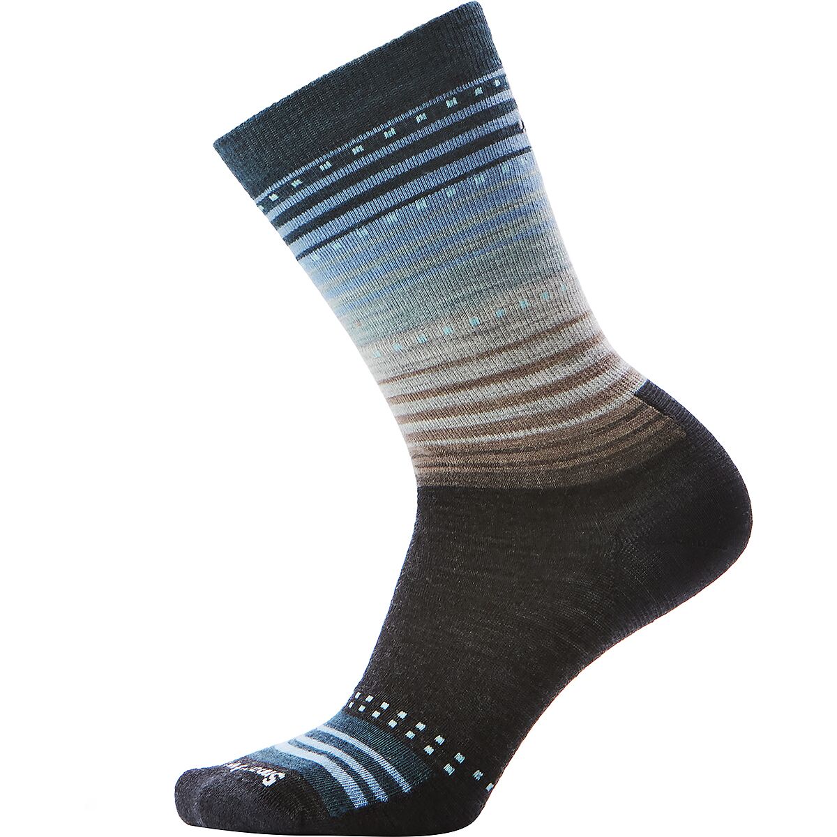 Image of Smartwool Everyday Stitch Stripe Crew Charcoal/Ash, M
