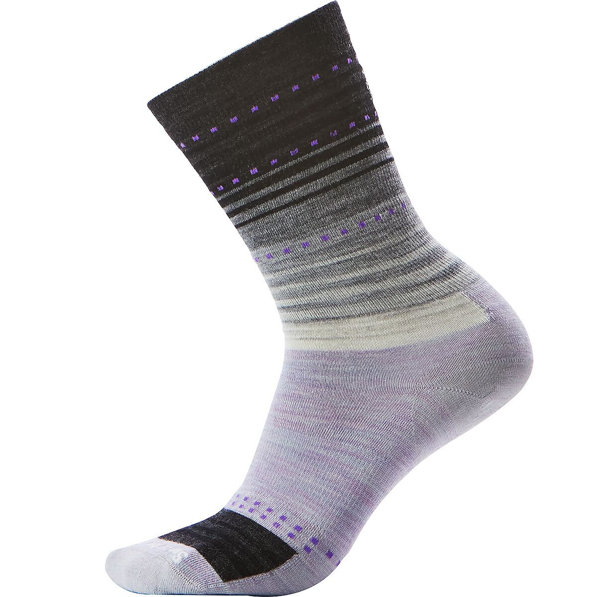 Image of Smartwool Everyday Stitch Stripe Crew Purple/Black, L