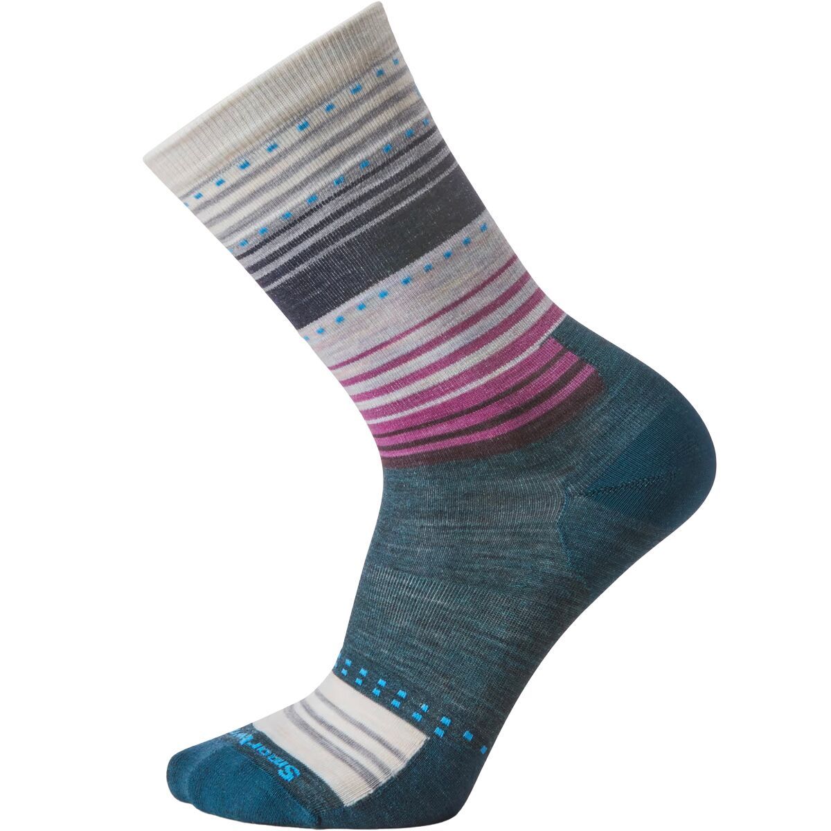 Image of Smartwool Everyday Stitch Stripe Crew Twilight Blue, XL