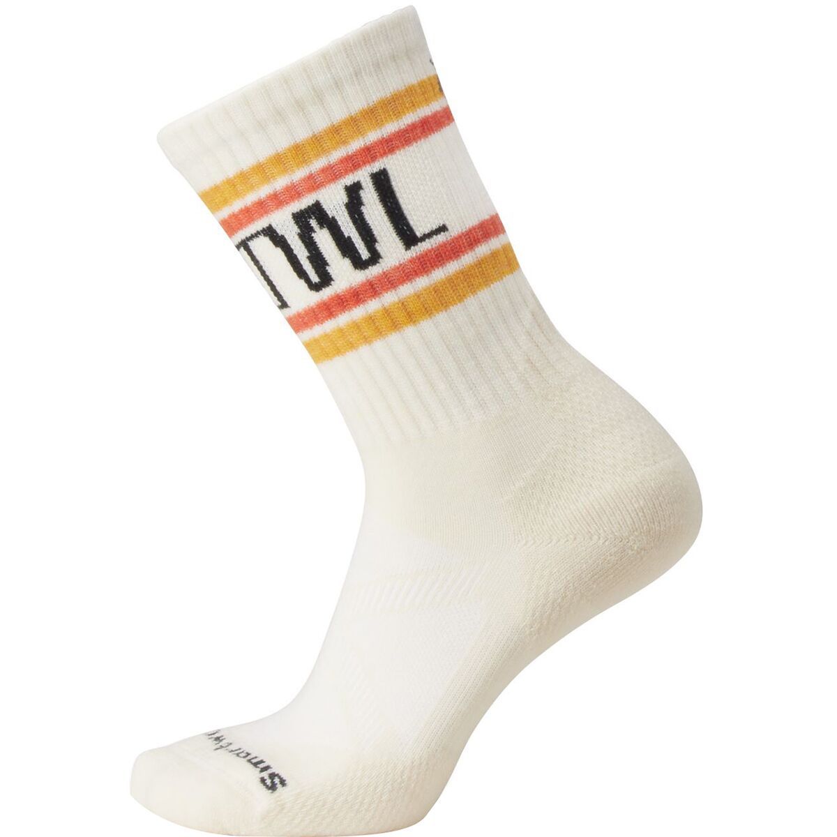 Smartwool Athletic SMRTWL Retro Stripe Crew Sock Natural, L