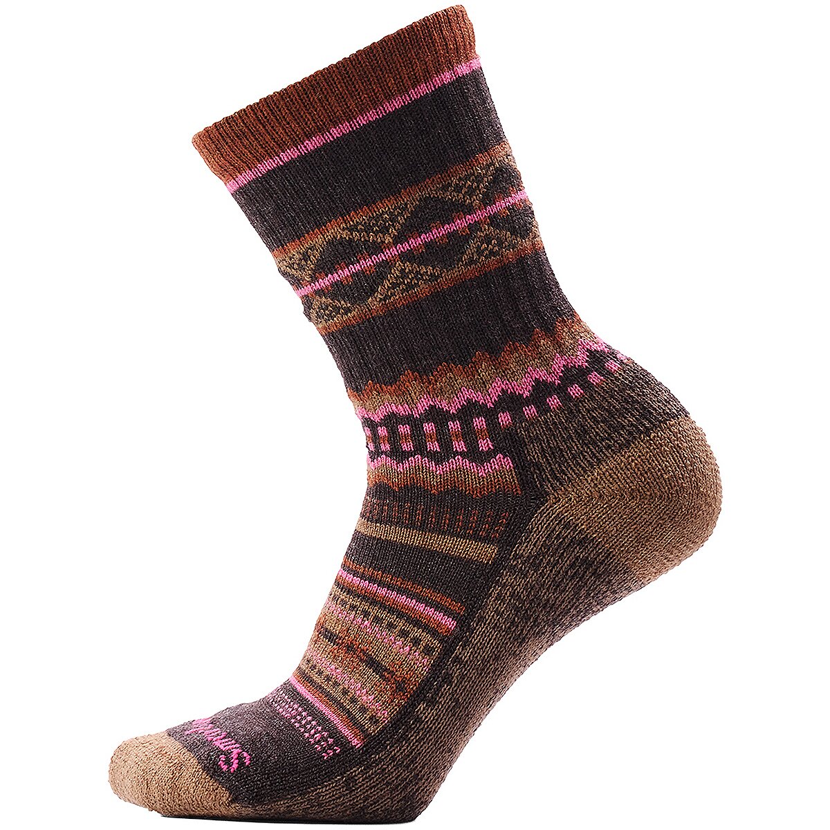 Image of Smartwool Everyday Snowed In Sweater Crew Sock Chestnut, M