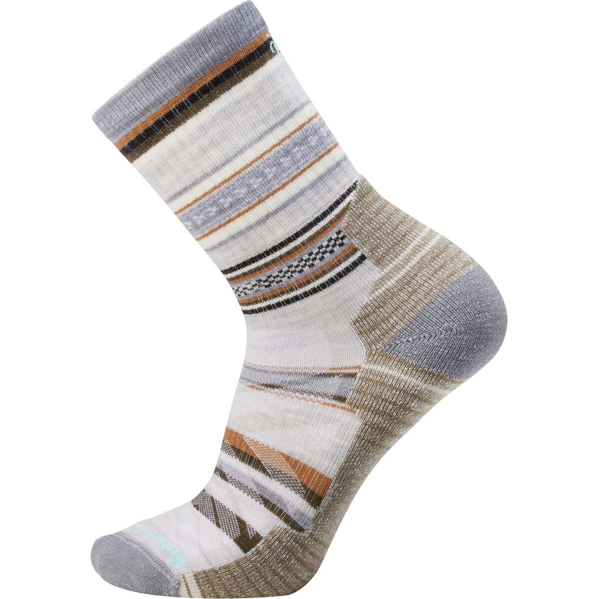 Image of Smartwool Hike Light Cushion Panorama Crew Sock Ash, L