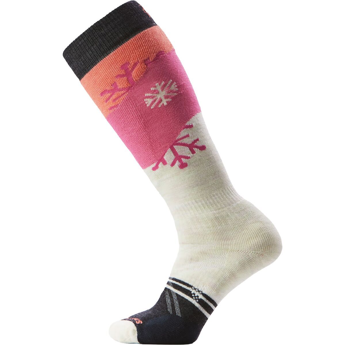 Image of Smartwool Ski Full Cushion Snowpocalypse Pattern OTC Sock - Women's Moonbeam, S