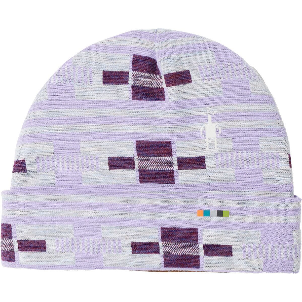 Smartwool Thermal Merino Reversible Cuffed Beanie - Kids' Violet Flirt With Me, S/M