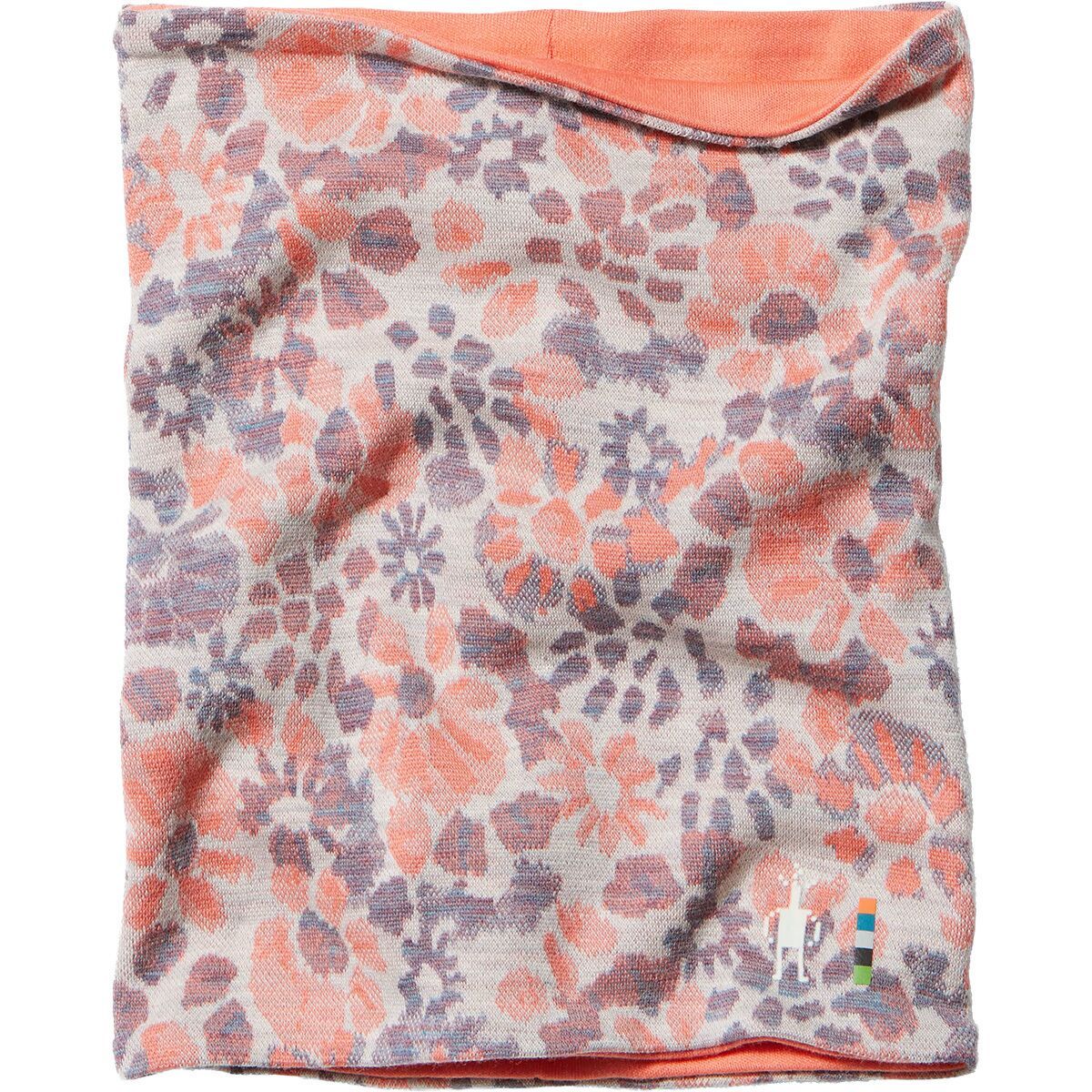 Image of Smartwool Thermal Merino Reversible Neck Gaiter Coral Reef Floral, One Size