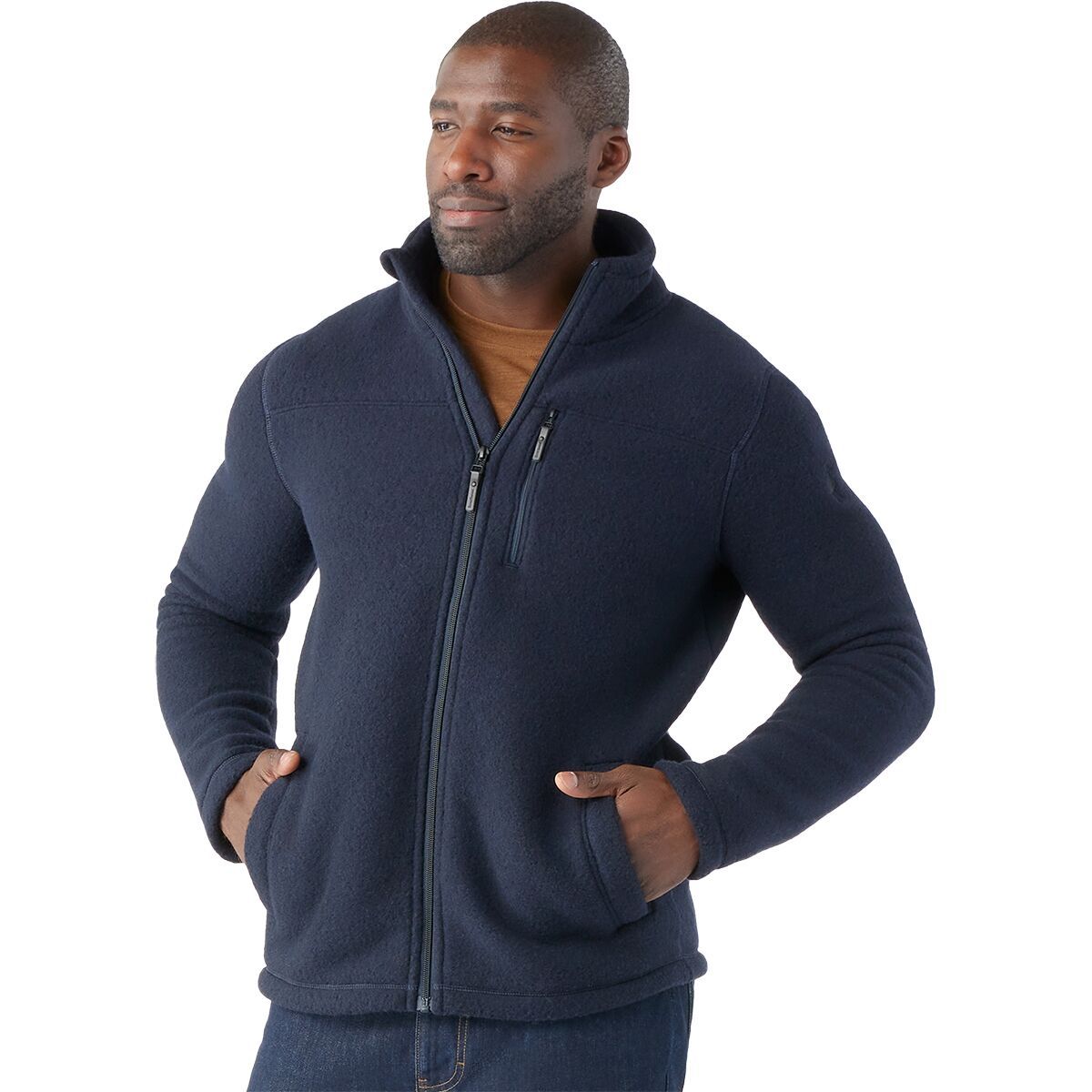 Smartwool Hudson Trail Fleece Full-Zip Jacket - Men's Navy, M
