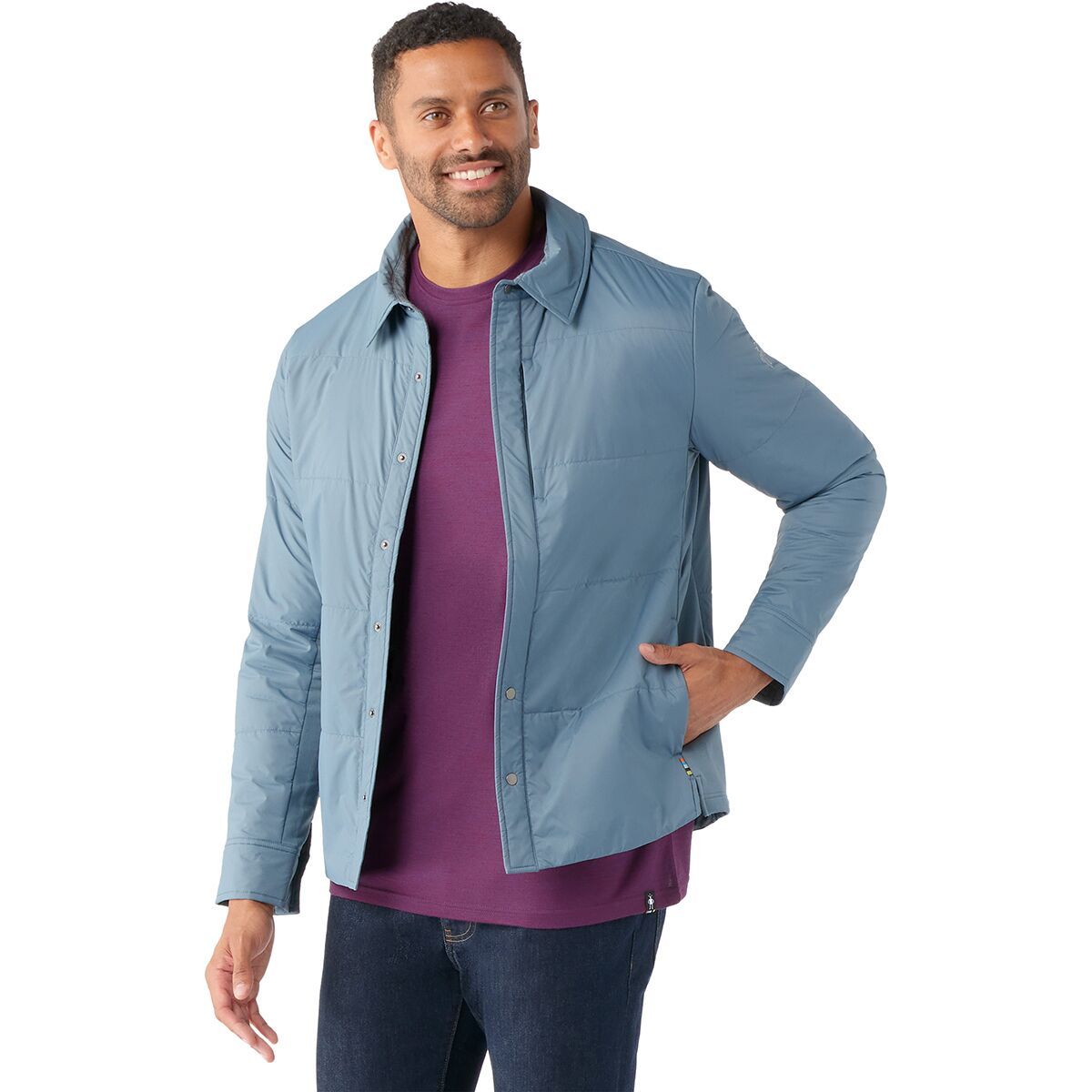 Smartwool Smartloft Shirt Jacket - Men's Pewter Blue, XL