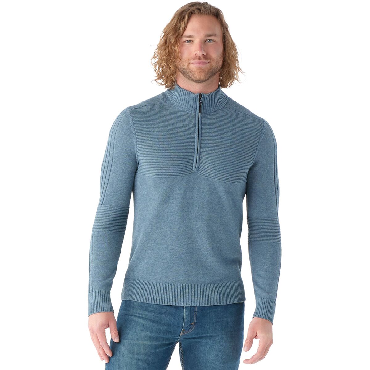 Texture Half Zip Sweater - Men