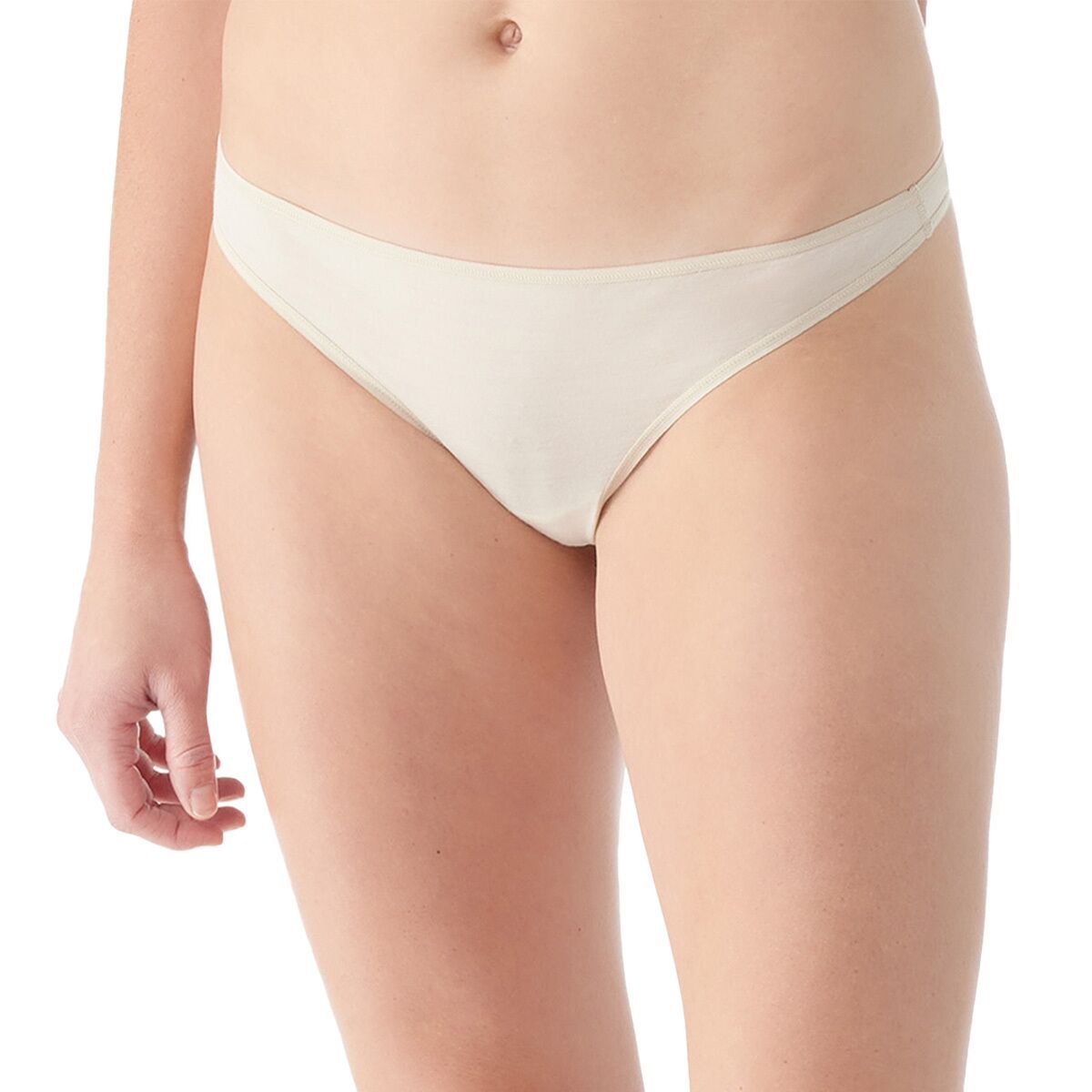 Image of Smartwool Everyday Merino Thong Underwear - Women's Almond Heather, XL