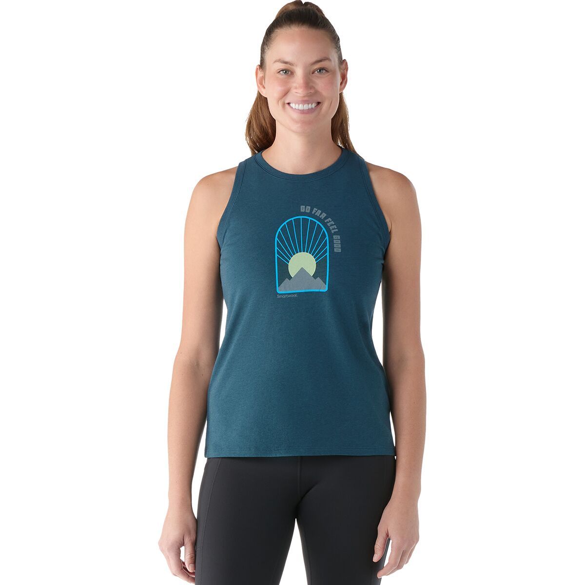 Smartwool Morning View Graphic Tank Top - Women's Twilight Blue, XL