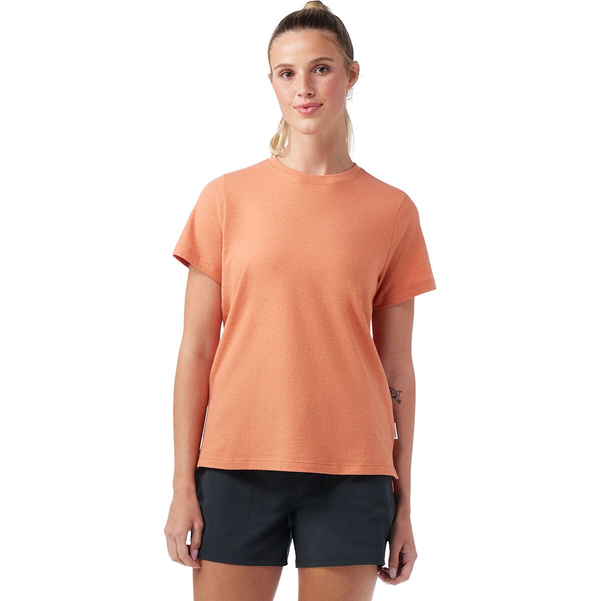 Image of Smartwool Perfect Crew Short-Sleeve T-Shirt - Women's Terracotta, XS