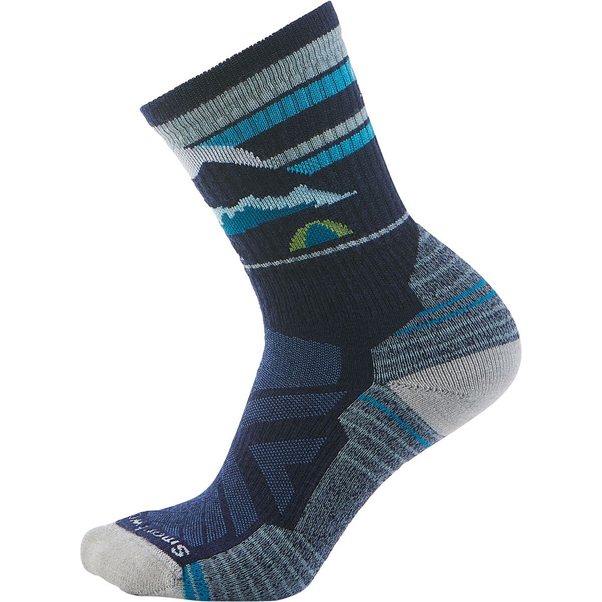 Image of Smartwool Hike Light Cushion Mountain Moon Crew Sock - Women's Deep Navy, S