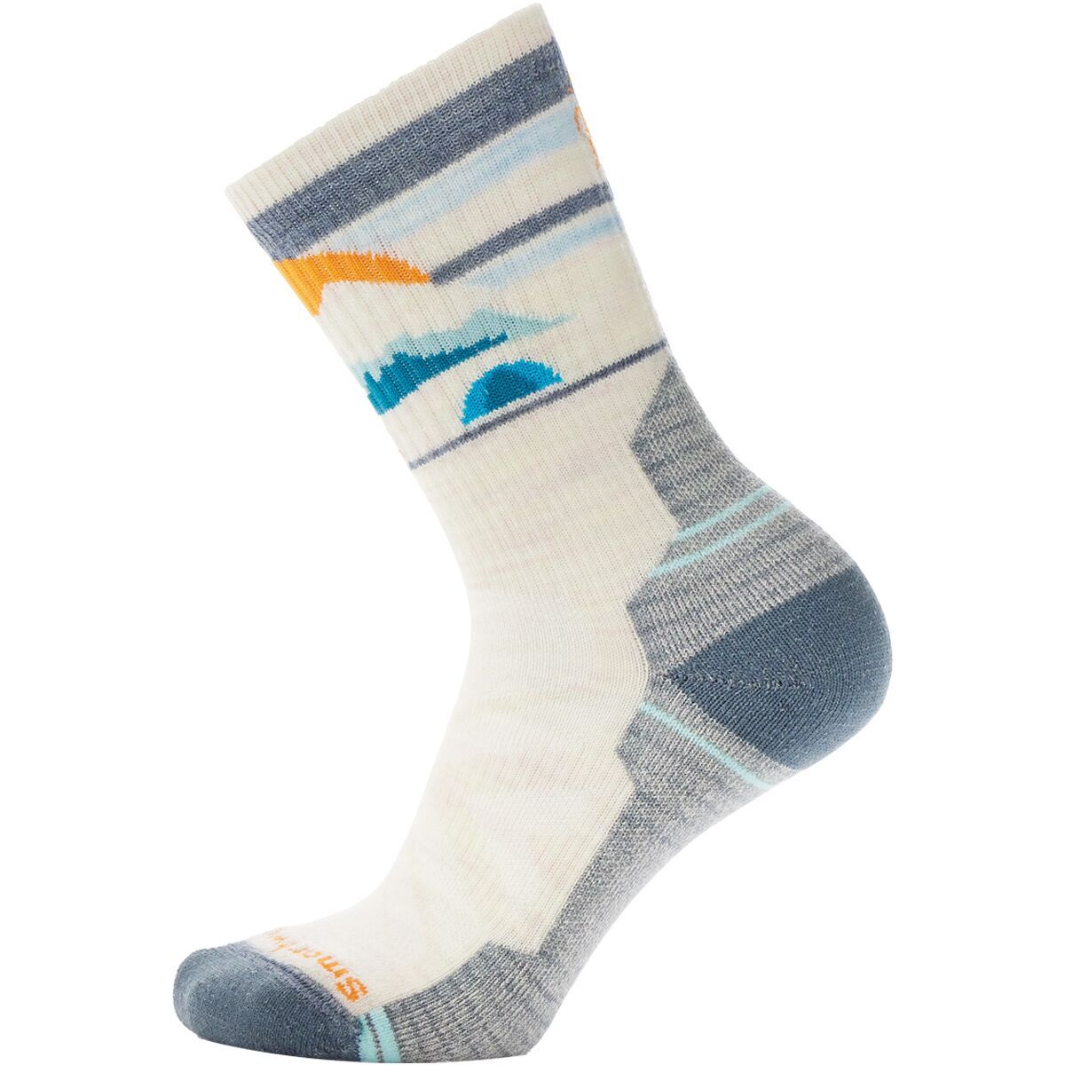 Image of Smartwool Hike Light Cushion Mountain Moon Crew Sock - Women's Moonbeam, L