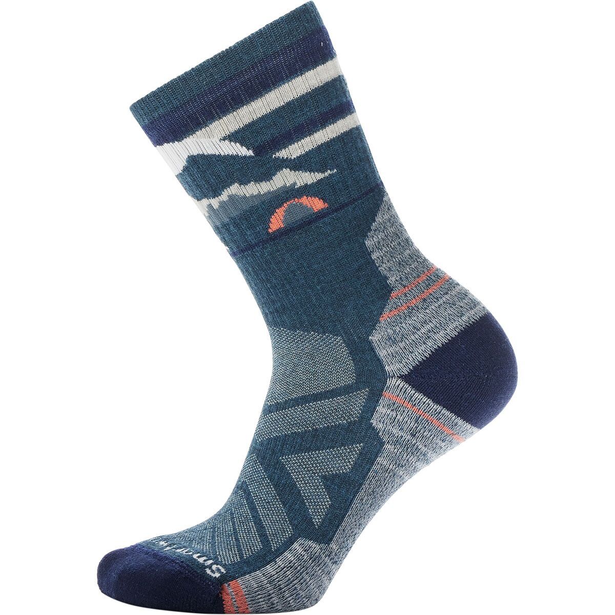 Smartwool Hike Light Cushion Mountain Moon Crew Sock - Women's Twilight Blue, L