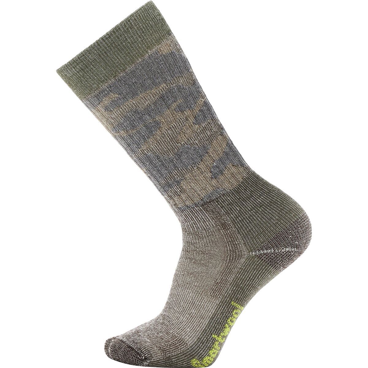 Image of Smartwool Hunt Classic Edition Full Cushion Camo Tall Crew Sock Chestnut, L