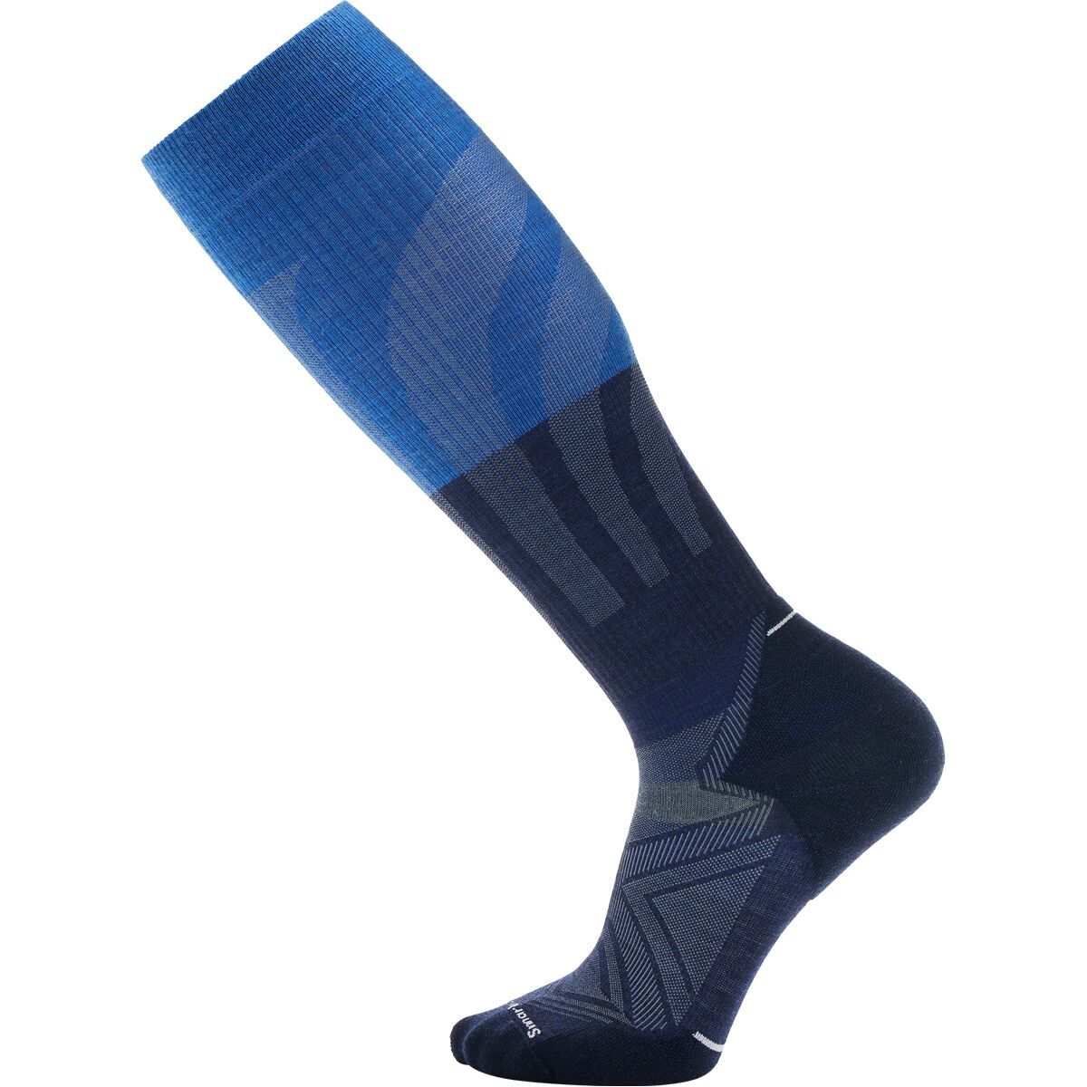 Image of Smartwool Run Targeted Cushion Compression OTC Sock - Men's Deep Navy, M
