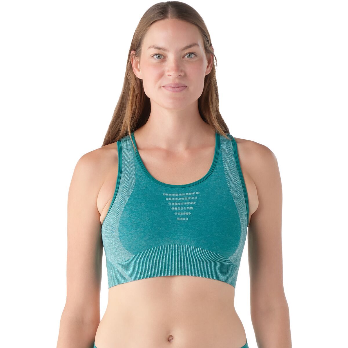 Smartwool Intraknit Racerback Bra - Women's Emerald Green Heather, M