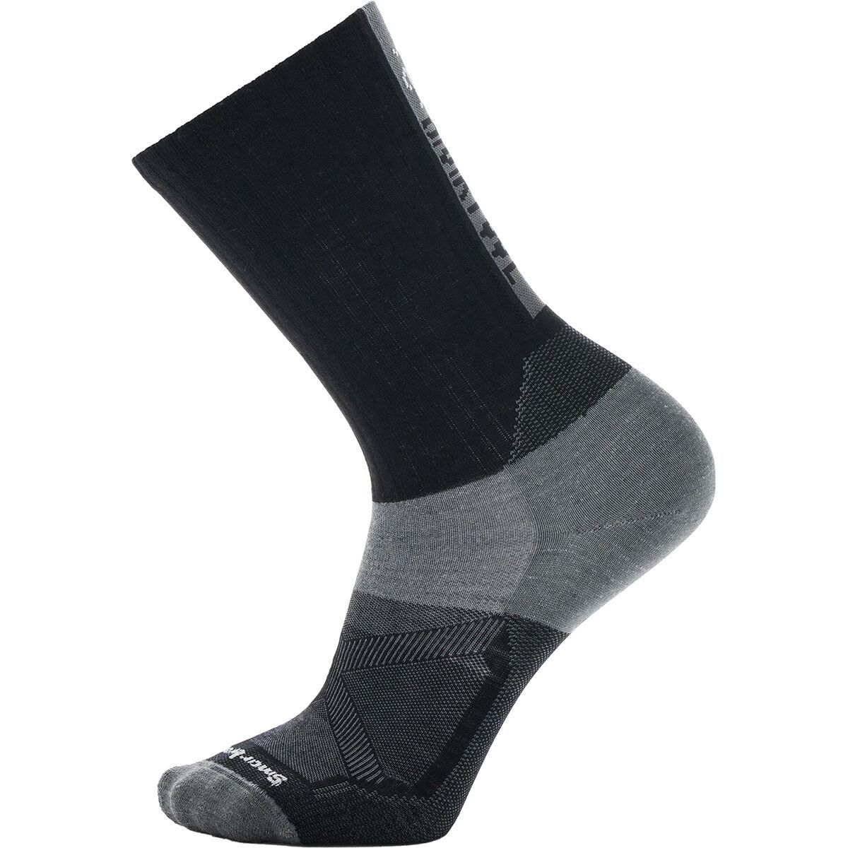 Smartwool Bike Zero Cushion Ribbed Crew Socks Black, XL