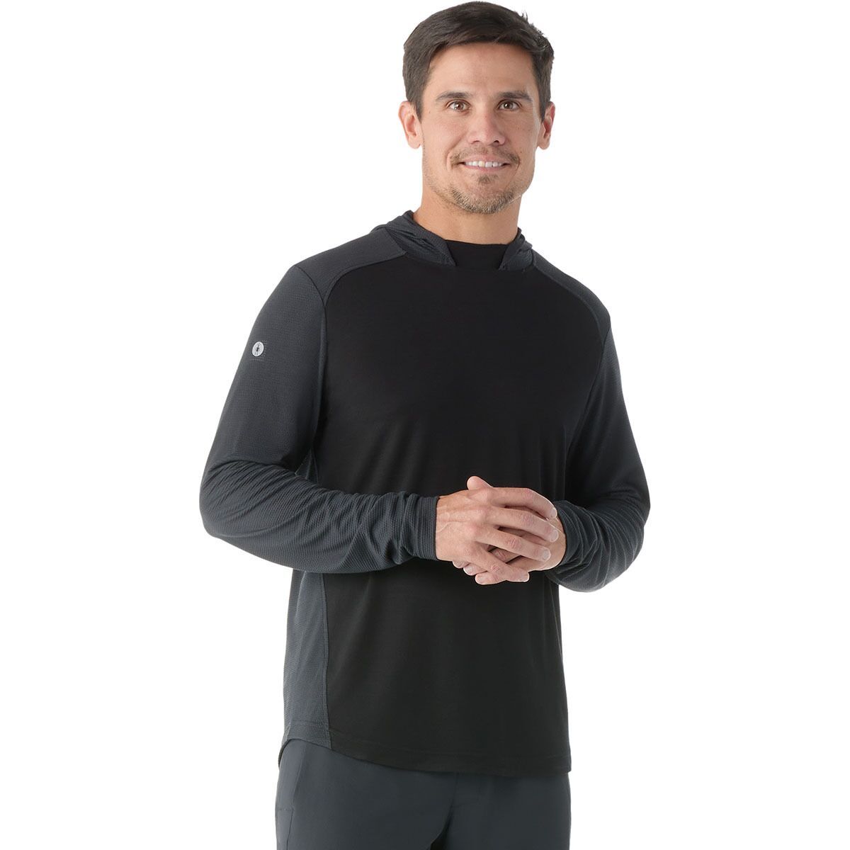 Image of Smartwool Active Mesh Hoodie - Men's Black, S