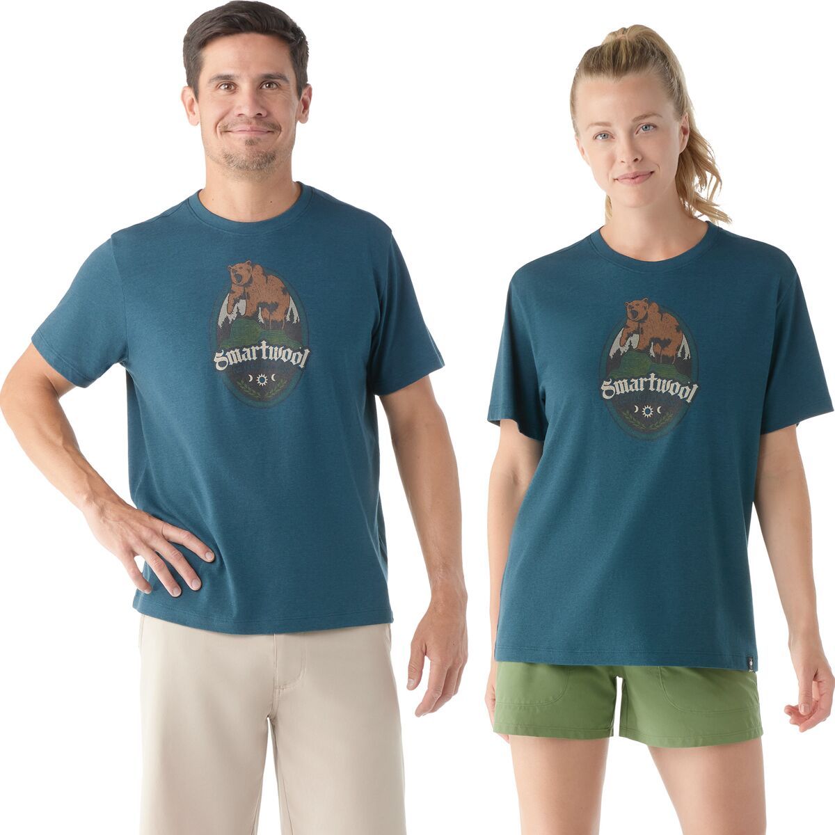 Smartwool Bear Attack Graphic Short-Sleeve T-Shirt Twilight Blue, XS