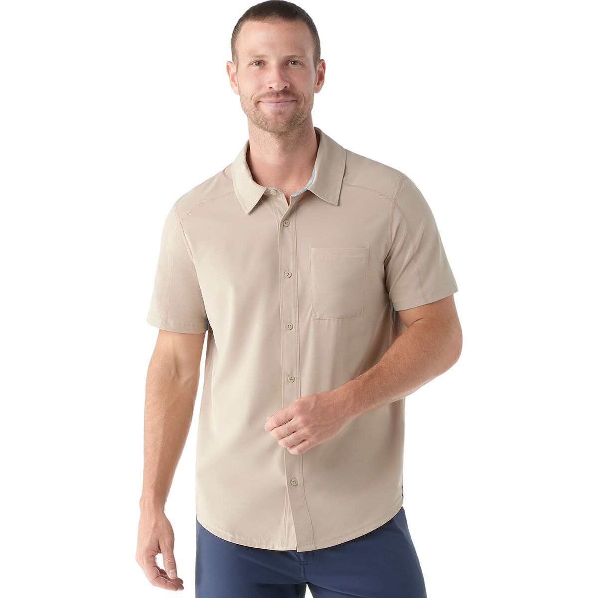 Smartwool Everyday Short-Sleeve Button-Down Shirt - Men's Dune, M