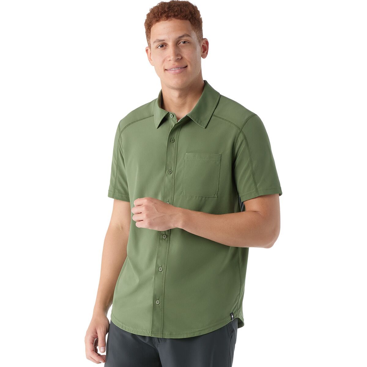 Smartwool Everyday Short-Sleeve Button-Down Shirt - Men's Fern Green, XL