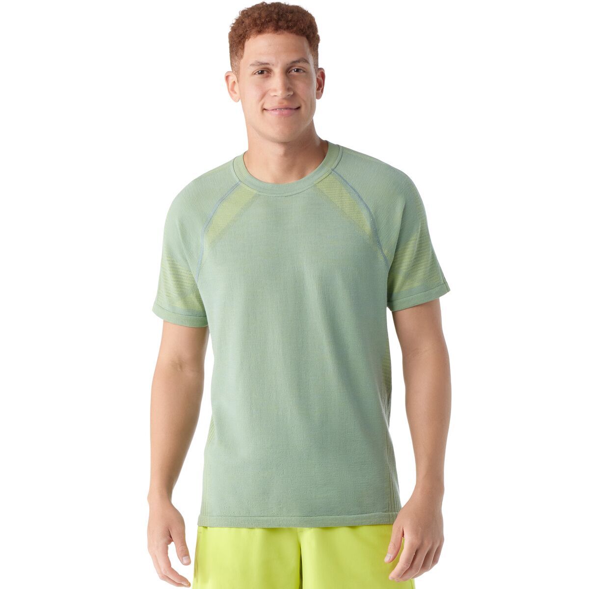 Smartwool Intraknit Active Seamless Short-Sleeve Top - Men's Lead/Limeade, XL