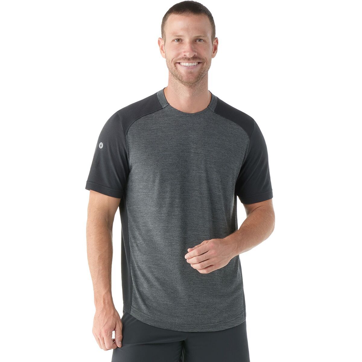 Smartwool Men's Active Mesh Short-Sleeve T-Shirt - Men's Charcoal Heather, XXL