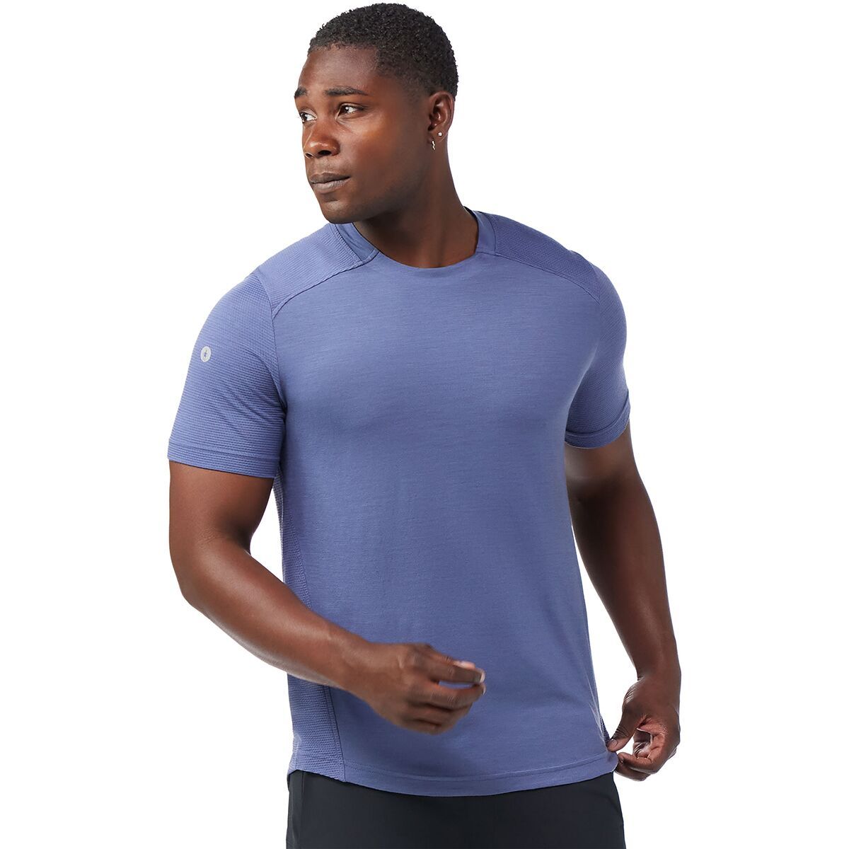 Image of Smartwool Active Mesh Short-Sleeve T-Shirt - Men's Nightfall Blue, XL