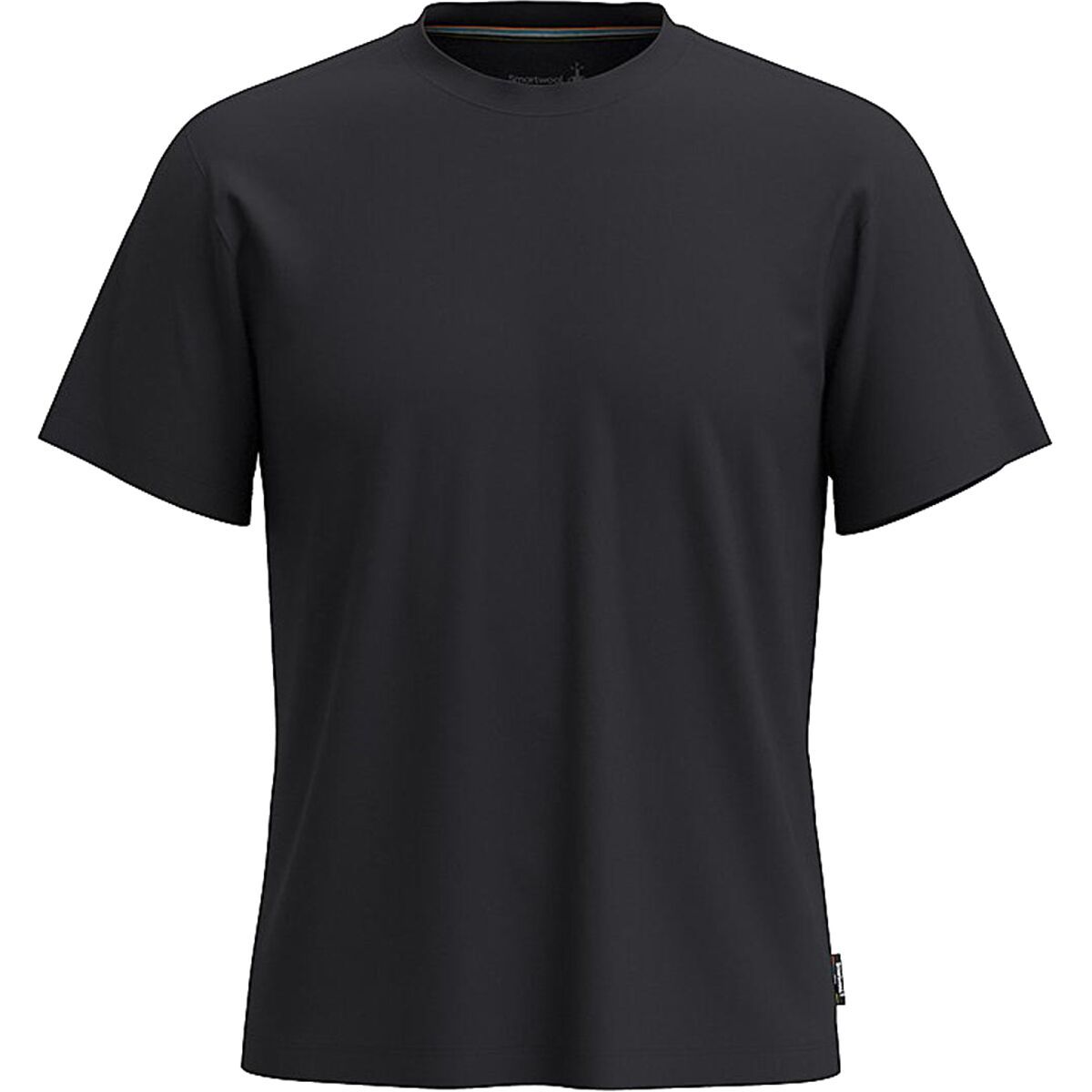 Image of Smartwool Perfect Crew Short-Sleeve T-Shirt - Men's Black, XXL